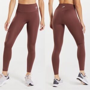 Gymshark Red Brown Activewear Leggings